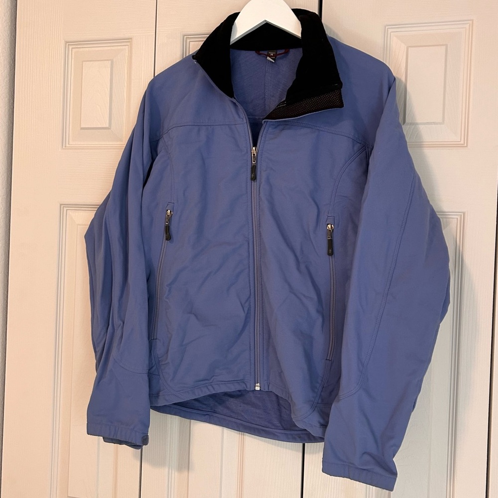 Ibex Full Zip Soft Shell Fall Jacket Coat Climawool Sz Medium Merino Wool Blend